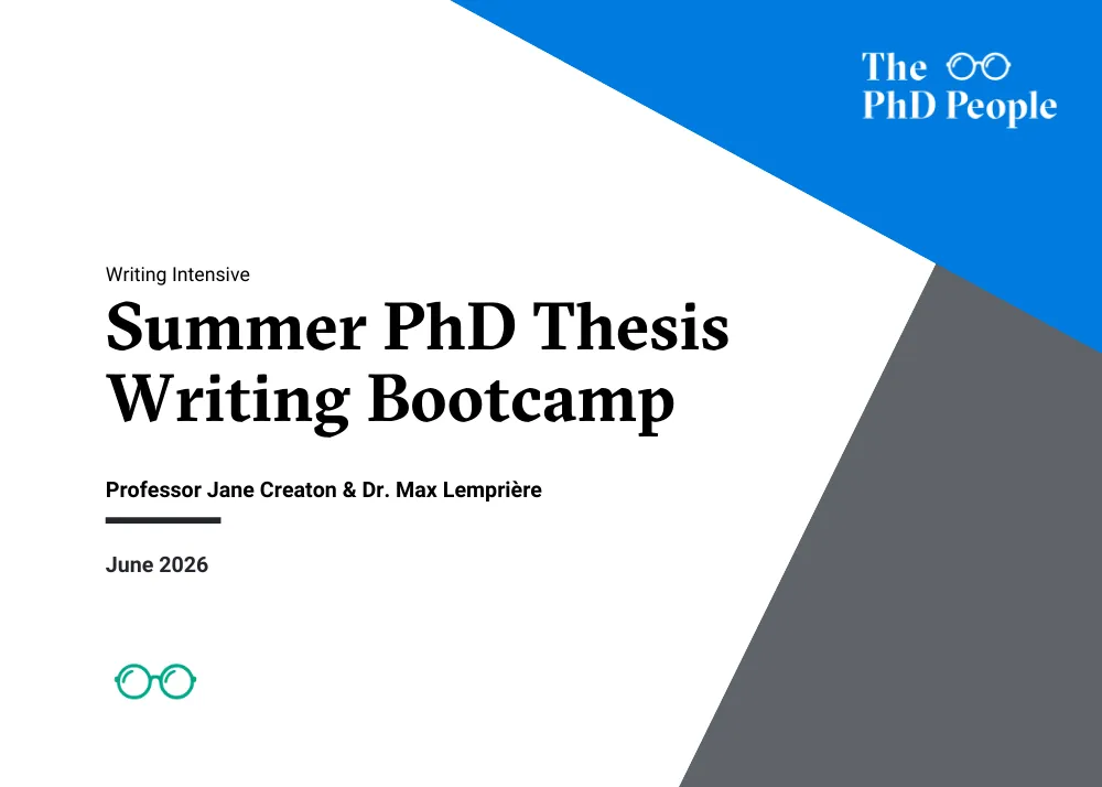 Summer Thesis Bootcamp